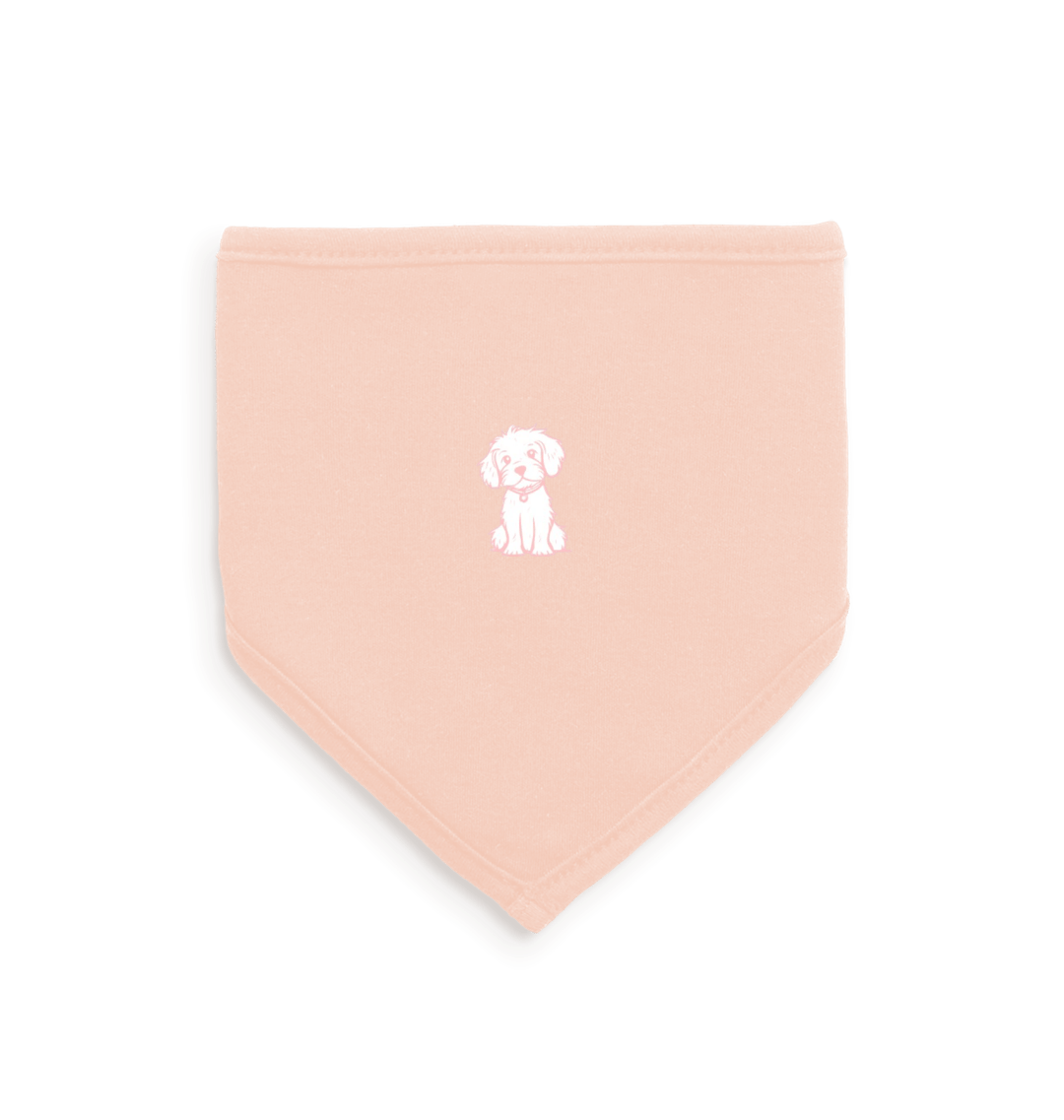 White/Powder Pink Bib Front