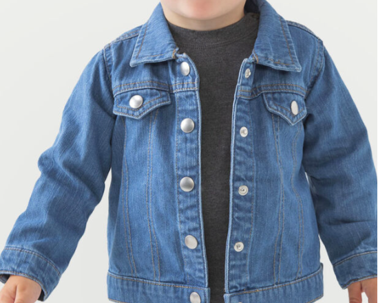 Embroidered Denim Jacket - Pink