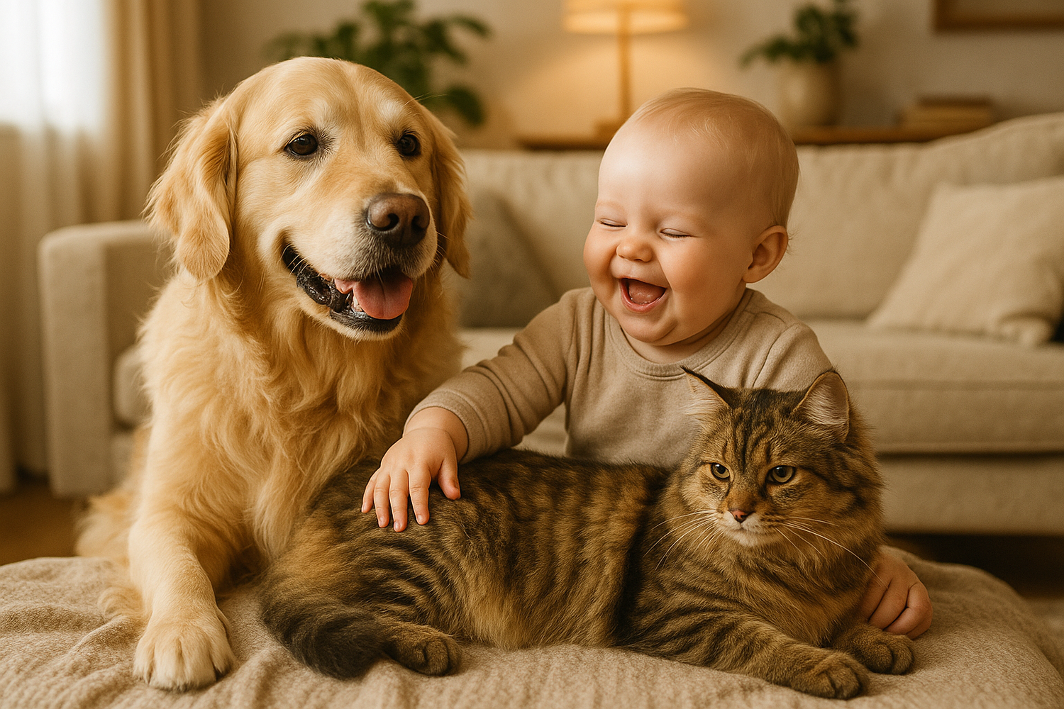 dog cat baby