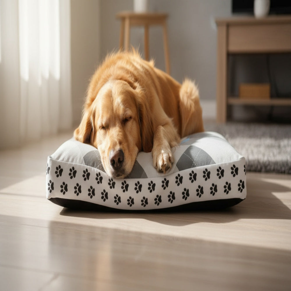 Premium Pet Bed - Grey and blue