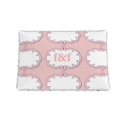 Premium Pet Bed - White and Pink