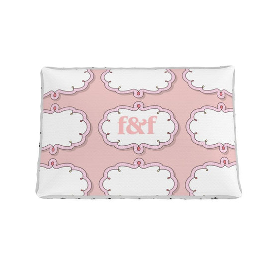 Premium Pet Bed - White and Pink