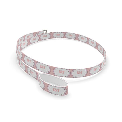 Dog Lead - Pink & White