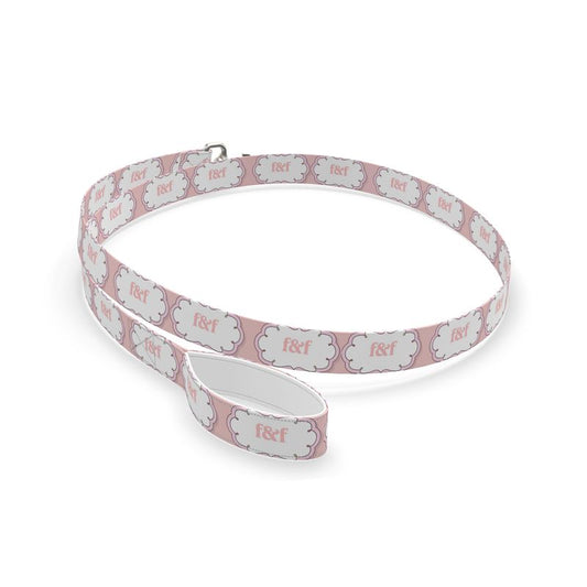 Dog Lead - Pink & White