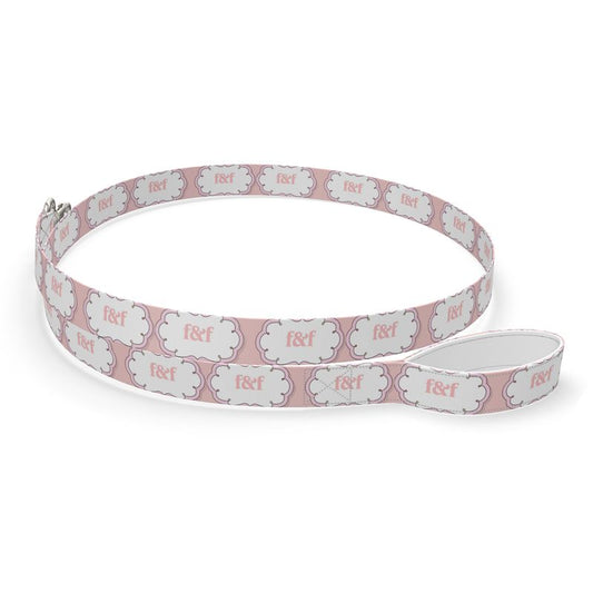 Dog Lead - Pink & White