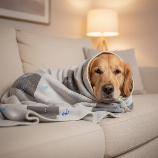 Premium Blanket - Grey & Blue