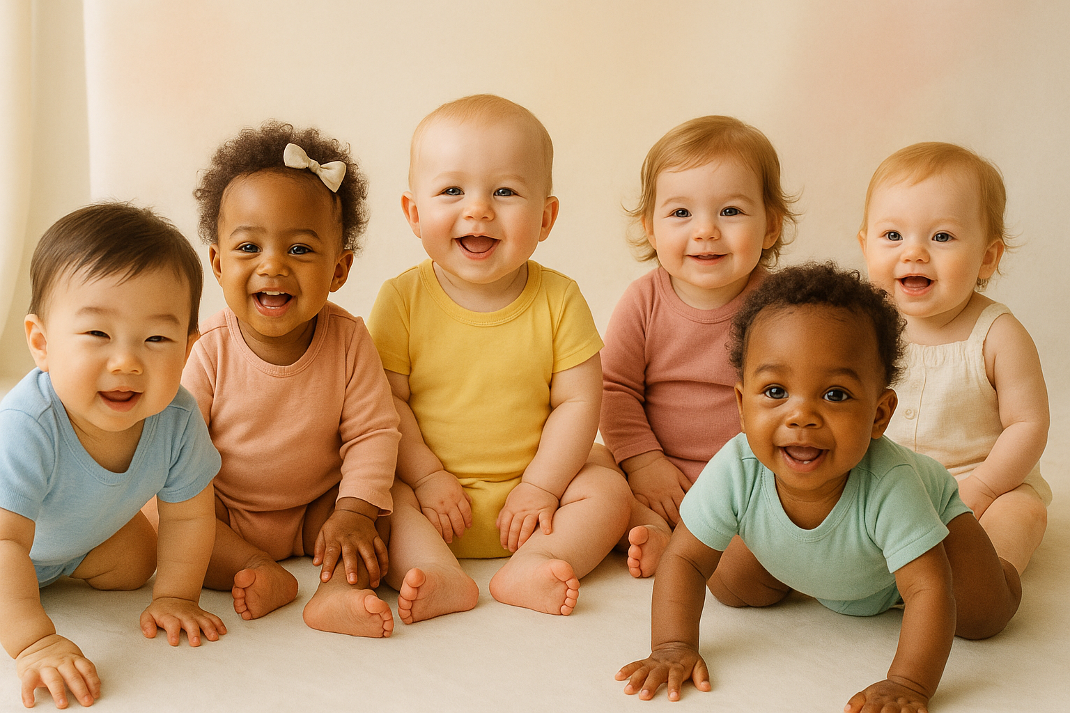 group of babies