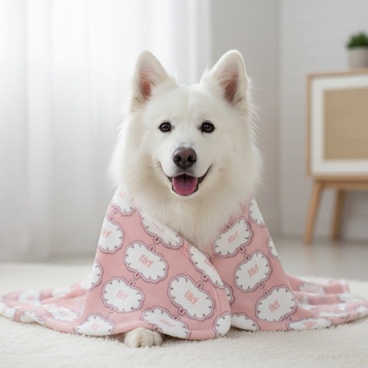 Premium Blanket - Pink & White