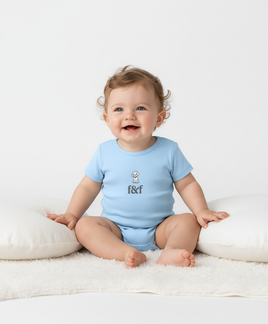 Body Suit - Blue & Black