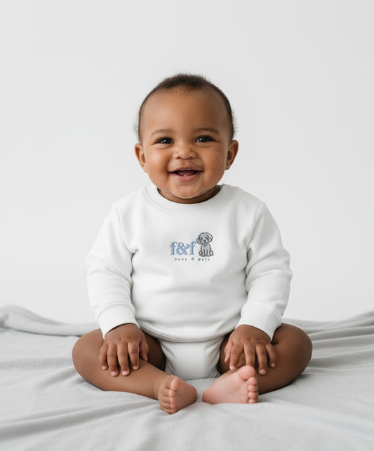 Everyday Sweatshirt - White & Blue